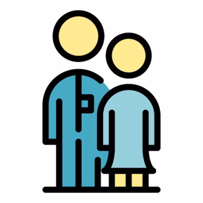 patient care icon outline vector home doctor visit medical treatment color flat 96318 92708